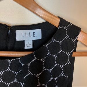 Elle Black and White Polka Dot Dress